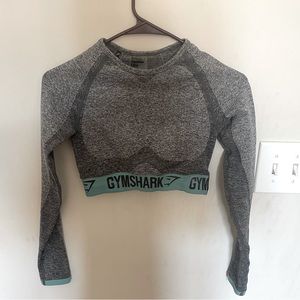 Gymshark Long Sleeve Sports Bra Crop Top